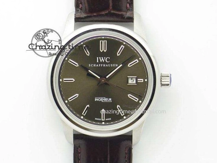MIROTIME 0510 ZipUp Calatrava 5524R Pilot Travel Time RG GRF Brown Dial on Brown Leather Strap A324 V 7110